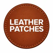 custom embossed leather patches logo